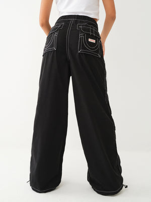 True Religion Parachute Pants Ladies Black-True Religion