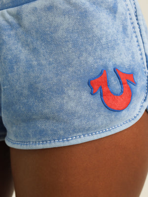 True Religion Big T Dolphin Hem Shorts Pacific Coast-True Religion