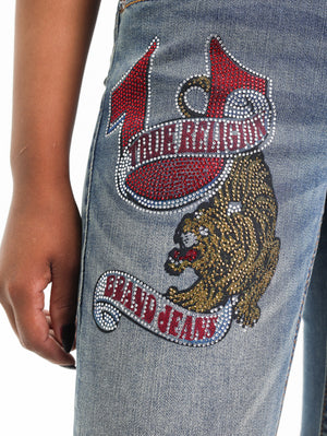 True Religion Tattoo Becca Mr Boot Flap Bigt Skyscraper Serenity-True Religion