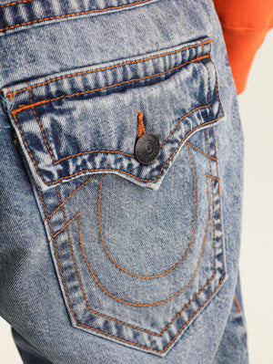 True Religion Ricky Sn Flap Short Blue Cascade Medium Wash-True Religion