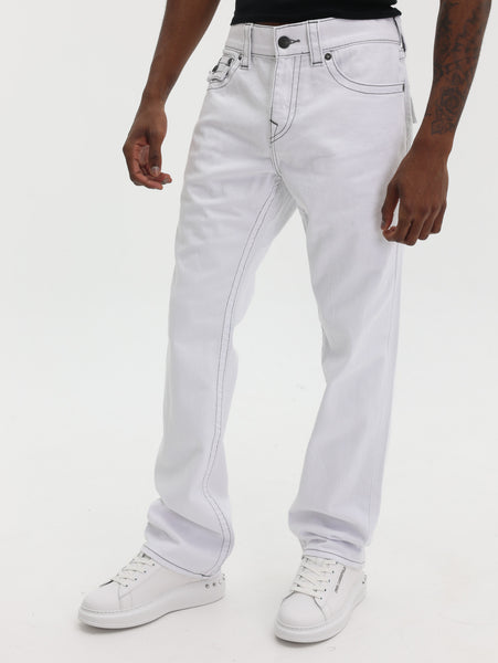 True Religion デニム 白 28インチ 激レア 蓋付き True Religion Ricky Sn Flap 34In Optic White