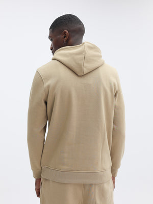 True Religion Arch Po Hoodie Travertine-True Religion
