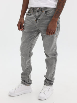 True Religion Rocco Big T Flap Skinny Grey Crisp Wash-True Religion