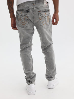 True Religion Rocco Big T Flap Skinny Grey Crisp Wash-True Religion