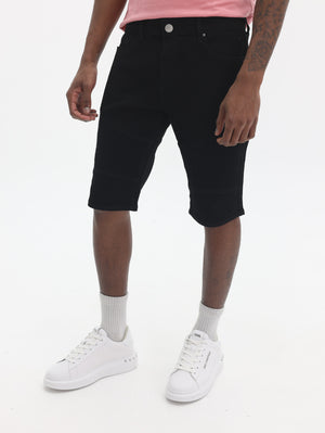 True Religion Rocco Moto Short 2Sb Black Rinse-True Religion