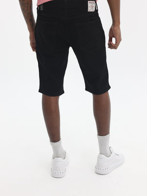 True Religion Rocco Moto Short 2Sb Black Rinse-True Religion