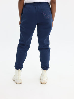 True Religion Script Tr Jogger Dress Blue