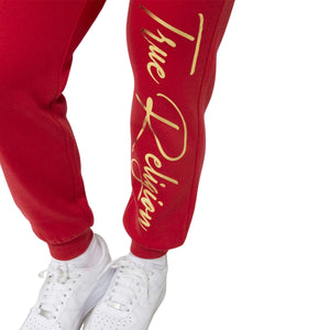 TRUE RELIGION TR MID RISE JOGGER JESTER RED-True Religion