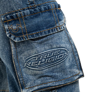 TRUE RELIGION SIDE ZIP MILITARY CARGO BIG T CASSIOPEIA-True Religion