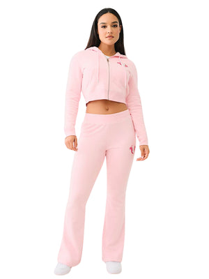 TRUE RELIGION TRXPB CRYSTAL MR BOOTCUT PANTS ORCHID PINK-True Religion