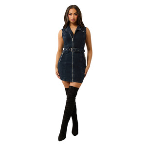 TRUE RELIGION DENIM MOTO DRESS MEISSA-True Religion