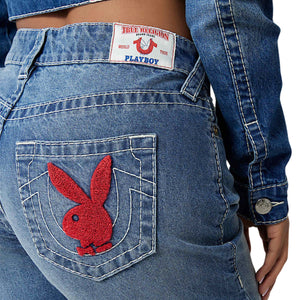 TRUE RELIGION TR X PB BIG T BOBBI BAGGY JEAN MEDIUM WASH-True Religion