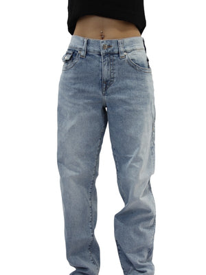 True Religion Ricki Jeans Relaxed Straihjt Light Wash-True Religion