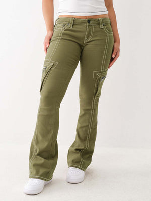 True Religion Becca Cargo Pants Bootcut Kalamata-True Religion