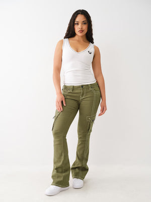True Religion Becca Cargo Pants Bootcut Kalamata-True Religion