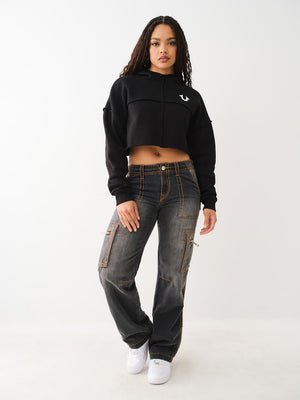 True Religion Cargo Pants Ladies Zipper Military Marseille-True Religion