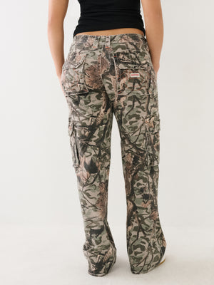 True Religion Bobbi Cargo Pants Ladies Baggy Hunting Camo-True Religion