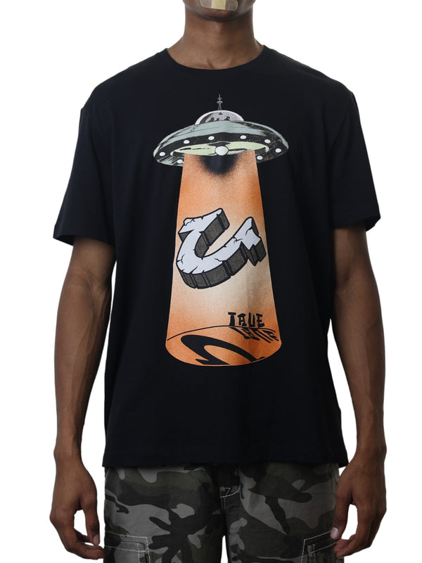 True Religion Ss T-Shirt Relaxed Ufo Black