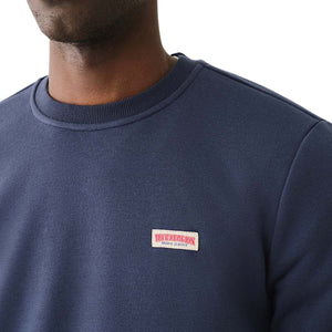 TRUE RELIGION OG LABEL CREW SWEATSHIRT DRESS BLUE-True Religion