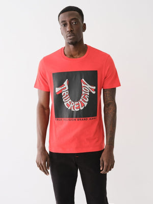 True Religion Warped T-Shirt Lava-True Religion
