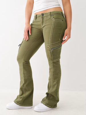 True Religion Becca Cargo Pants Bootcut Kalamata-True Religion