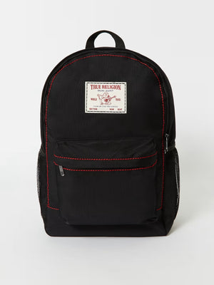 True Religion Big T Bag Backpack Black-Red-True Religion