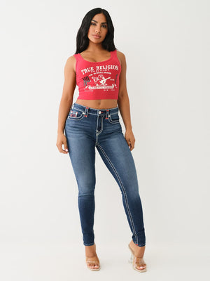 True Religion Jennie Jeans Mid Rise Skinny Mira-True Religion