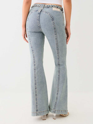 True Religion Charlie Saddleback Jeans Mr Flare Lila-True Religion