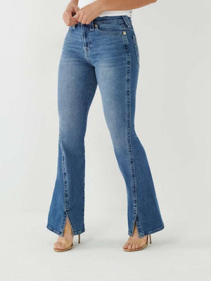 Reagan High Rise Flare Jean-True Religion