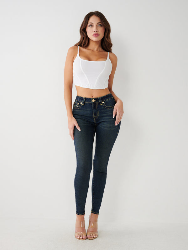 True Religion Jeans Ladies Lurex Jenne Mr Skinny Aizome