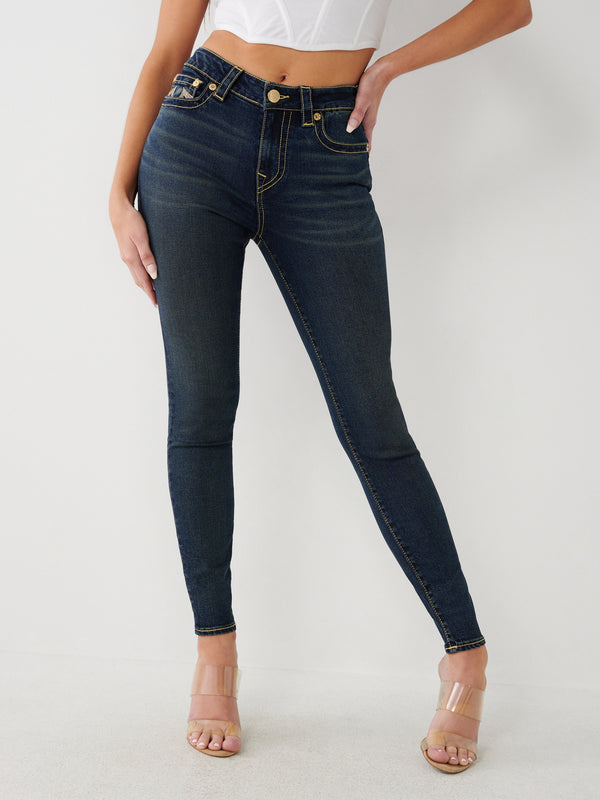 True Religion Jeans Ladies Lurex Jenne Mr Skinny Aizome