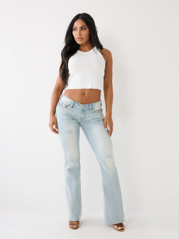 True Religion Jeans Ladies Joey Flare La Jolla Destroy