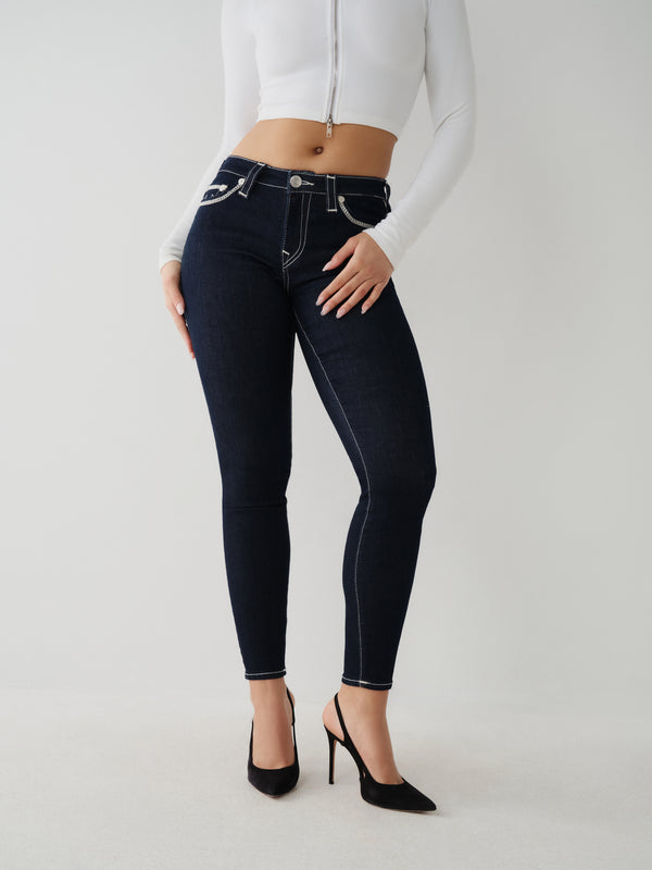 Jennie Flatlock Curvy Skinny Jean