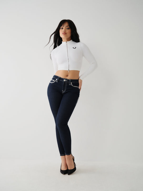 Jennie Flatlock Curvy Skinny Jean