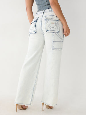 True Religion Bobbi Jeans Carpenter Baggy Light Wash-True Religion