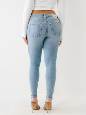 True Religion Halle Jeans Ladies Mid Rise Skinny Peak Spot-True Religion