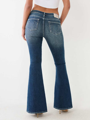 True Religion Charlie Jeans Mid Rise Seamed Flare Love In A Mist-True Religion
