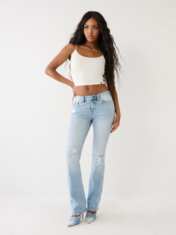 True Religion Becca Jeans Bootcut Flap Mimosa Destroy