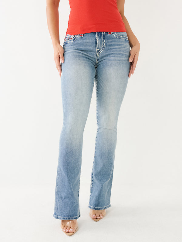 True Religion Becca Jeans Ladies Bootcut Crushed Lily