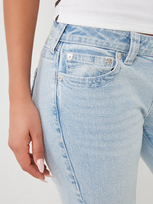 True Religion Carrie Jeans Ladies Hs Applique Flare Serene Meadows-True Religion