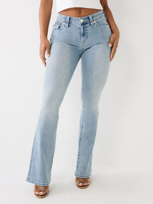 True Religion Becca Jeans Mid Rise Bootcut Flap Spot-True Religion