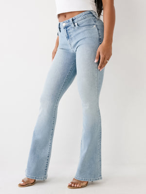 True Religion Becca Jeans Mid Rise Bootcut Flap Spot-True Religion