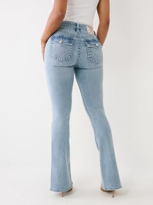 True Religion Becca Jeans Mid Rise Bootcut Flap Spot-True Religion