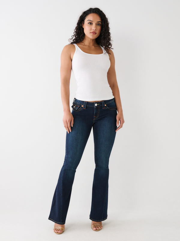 True Religion Joey Jeans Low Rise Flare Muddy Waters