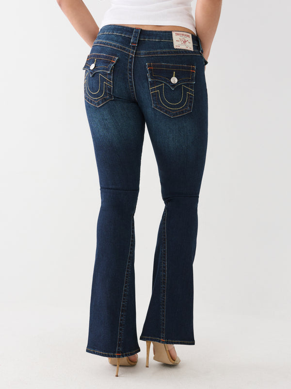 True Religion Joey Jeans Low Rise Flare Muddy Waters