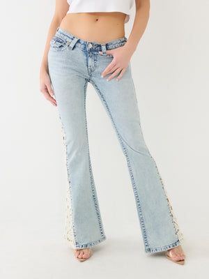 True Religion Joey Jeans Crochet Flare Light Wash-True Religion