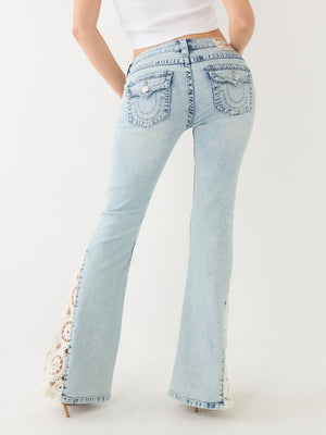 True Religion Joey Jeans Crochet Flare Light Wash-True Religion