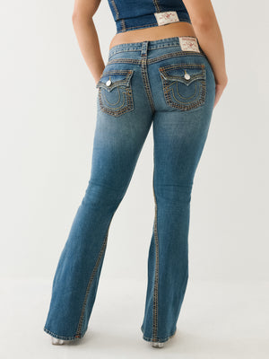 True Religion Joey Jeans Low Rise Flare Mb Marina-True Religion