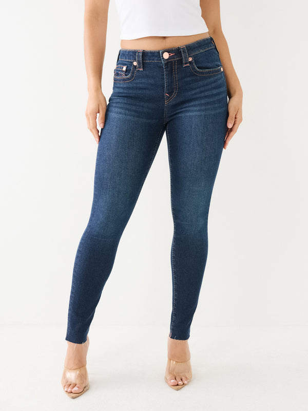 True Religion Jennie Jeans Mid Rise Skinny Big T Ondine