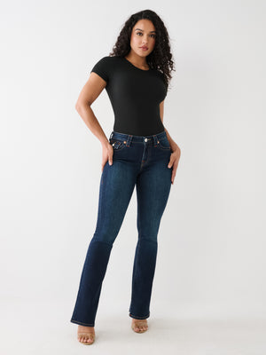 True Religion Becca Jeans Mid Rise Bootcut Flap Muddy Waters-True Religion